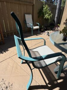 Teal-Metal-and-Glass-Patio-Dining-Set-second-image