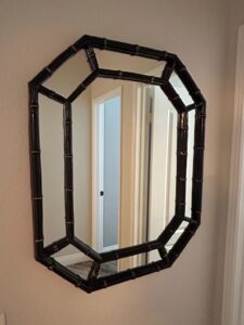 Black-Faux-Bamboo-Octagonal-Mirror
