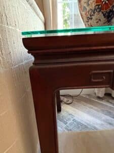 Chinese-Rosewood-Carved-Side-Table-with-Glass-Top-second-image