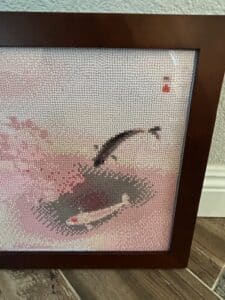 Completed-Diamond-Painting-of-Koi-Fish-and-Cherry-Blossoms-second-image