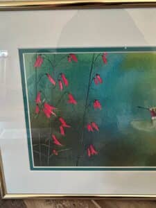 Hummingbird-and-Red-Flowers-Watercolor-Painting-third-image