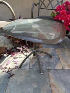 Metal-Patio-Set-with-Glass-Top-Table-third-image