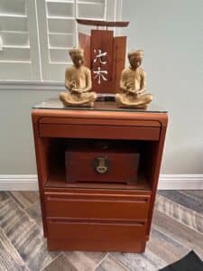 Pair-of-Brass-Figures-with-Wooden-Stand