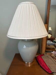 Pale-Blue-Glazed-Ceramic-Ginger-Jar-Table-Lamp-with-Pleated-Shade