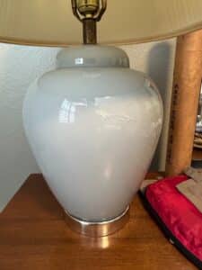 Pale-Blue-Glazed-Ceramic-Ginger-Jar-Table-Lamp-with-Pleated-Shade-second-image