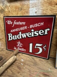 Budweiser-in-Bottles-Tin-Sign