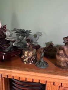 Collection-of-Chinese-Jade-and-Resin-Dragon-Statues-fourth-image