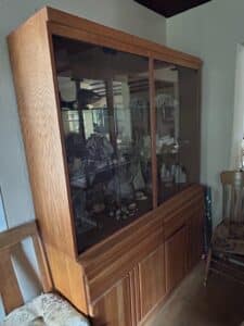 Mid-Century-Modern-Oak-Display-Cabinet-China-Hutch