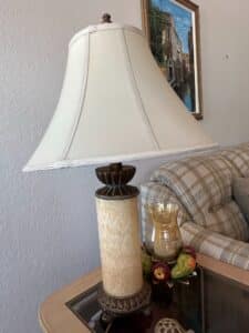 Alabaster-and-Bronze-Column-Table-Lamp