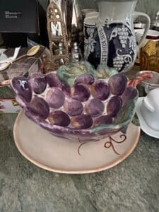 Assorted-Kitchenware-and-Decorative-Items-including-German-Stoneware-Jug-and-Ceramic-Grape-Cluster-Bowl-fifth-image