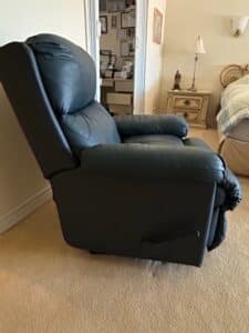Dark-Blue-La-Z-Boy-Eden-Leather-Recliner-second-image