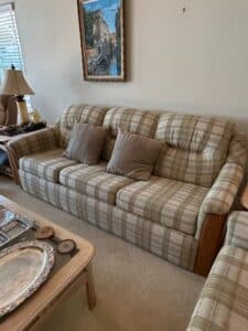 Plaid-Sofa-and-Loveseat-Set