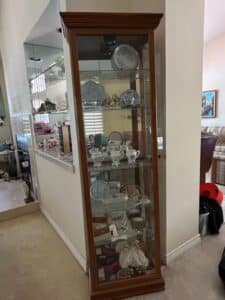 Vintage-Display-Cabinet-with-Assorted-Decorative-China-and-Collectibles