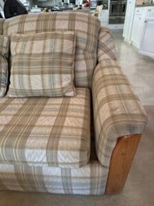 Vintage-La-Z-Boy-Plaid-Sleeper-Sofa-second-image