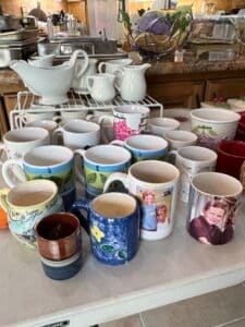 Assorted-Ceramic-and-Stoneware-Mug-Collection-with-Personalized-Photo-Mugs