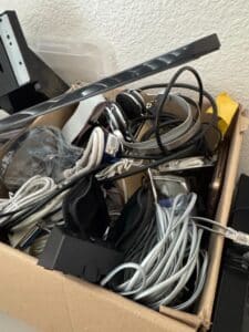 Assorted-Vintage-Computer-Cables-and-Electronics-Box-Lot