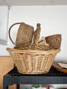 Assorted-Vintage-Wicker-and-Rattan-Decorative-Baskets