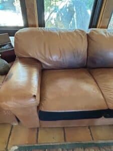 Leather-and-Fabric-Three-Seater-Sofa-second-image
