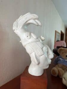 Mayan-Revival-Style-Plaster-Head-Sculpture-second-image