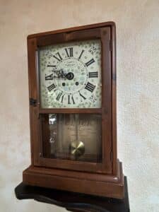 New-England-Clock-Company-Floral-Wall-Clock