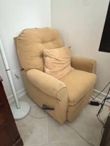 Tan-Upholstered-Manual-Recliner