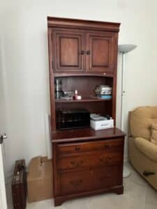 Traditional-Cherry-Secretary-Desk-with-Hutch