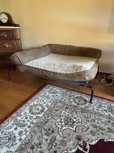 Veehoo-Cooling-Elevated-Dog-Bed-with-Removable-Bolster