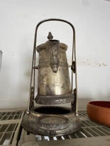 Victorian-Silver-Plated-Tilting-Coffee-Pot-on-Stand