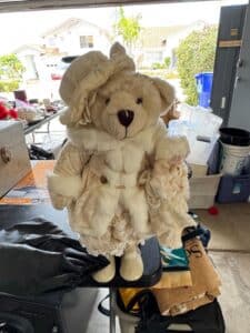 Victorian-style-Teddy-Bear-with-Doll-Accessory