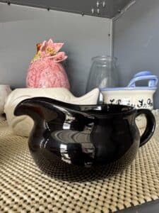 Vintage-Black-Ceramic-Ball-Pitcher