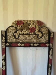 Vintage-Chinese-Hand-Carved-Gilded-Wood-Mirror-Frame-second-image