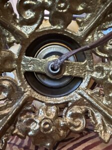Vintage-Frosted-Floral-Glass-and-Brass-Table-Lamp-fourth-image
