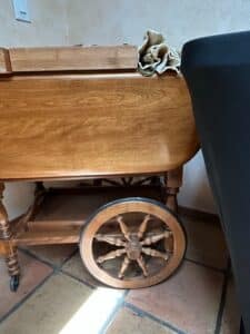 Vintage-Kling-Colonial-Drop-Leaf-Bar-Cart-second-image