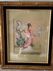Vintage-Mau-Ling-Style-Geisha-Watercolor-Painting