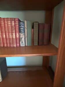 Vintage-Oak-Bookcase-with-Collection-of-Classic-Literature-fourth-image