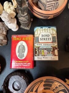 Vintage-Prince-Albert-Crimp-Cut-and-Bond-Street-Pipe-Tobacco-Tins