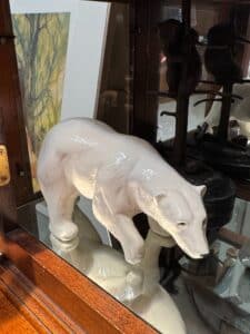 Vintage-Royal-Dux-White-Glazed-Ceramic-Polar-Bear-Figurine