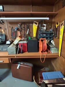 Vintage-Stanley-inch-Hand-Saw-and-Workshop-Assortment