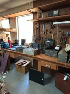 Vintage-Stanley-inch-Hand-Saw-and-Workshop-Assortment-second-image