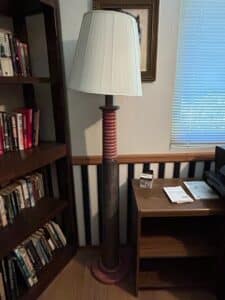 Vintage-Turned-Wood-Column-Floor-Lamp-by-Charles-Dudouyt