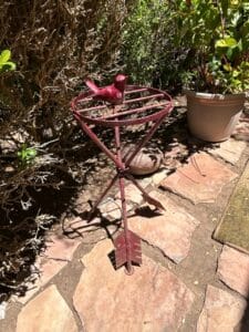 Vintage-Wrought-Iron-Bird-and-Arrow-Plant-Stand