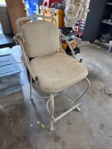 Vintage-Wrought-Iron-Vanity-Stool