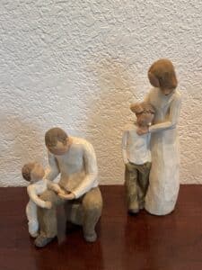 Willow-Tree-Father-and-Daughter-and-Mother-and-Two-Sons-Figurines