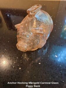 Anchor-Hocking-Marigold-Carnival-Glass-Piggy-Bank