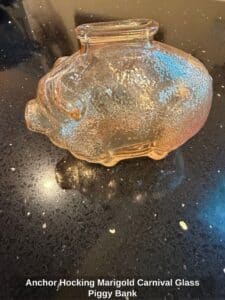 Anchor-Hocking-Marigold-Carnival-Glass-Piggy-Bank-second-image