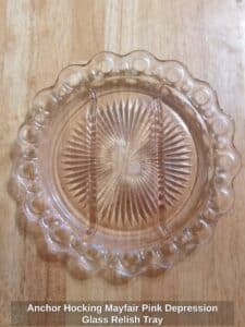 Anchor-Hocking-Mayfair-Pink-Depression-Glass-Relish-Tray