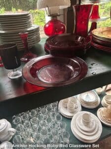 Anchor-Hocking-Ruby-Red-Glassware-Set