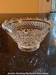Anchor-Hocking-Wexford-Footed-Bowl