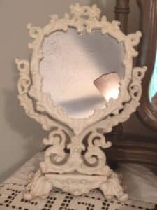 Antique-Cast-Iron-Victorian-Vanity-Mirror