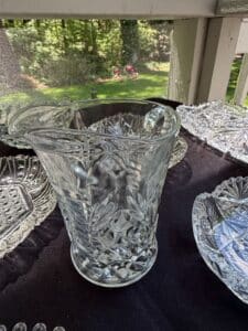 Antique-Cut-Glass-Pitcher-and-Bowls-Set-second-image